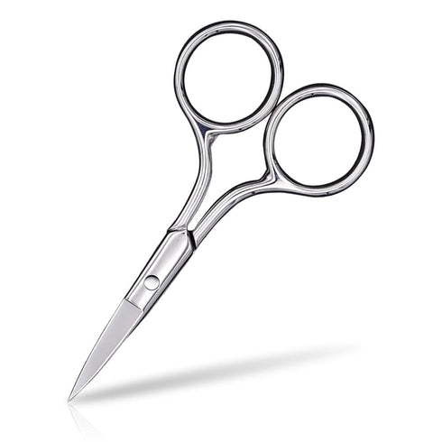 Eyebrow Scissors, Small Stainless Steel Scissors for Hair, Eyebrows, Nose Hair, Beard, Eyelashes, Cuticle - ASONTAO