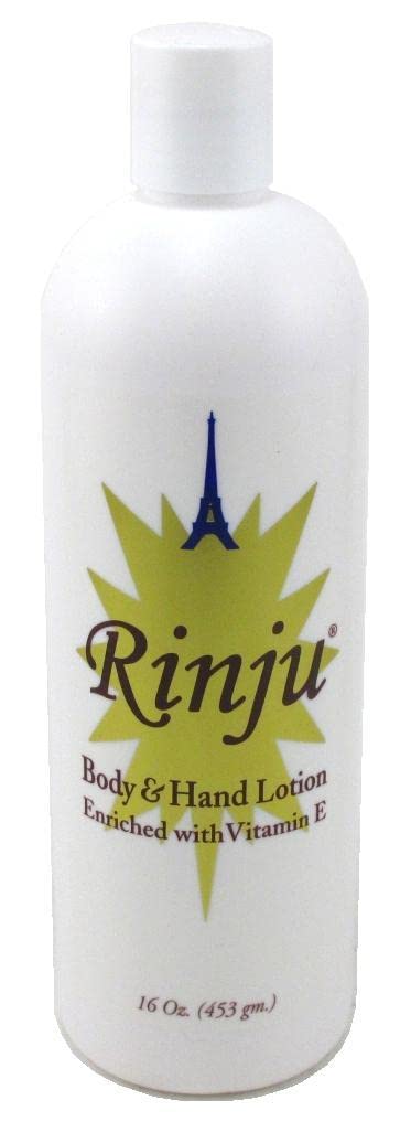 Rinju Body & Hand Lotion - 16 Ounce Enriched With Vitamin-E (473ml) (Pack of 2)