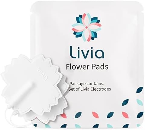 Livia Flower Pads, 1 Set Electrodes for Period Cramps - Requires Livia Device for Menstrual Pain Relief