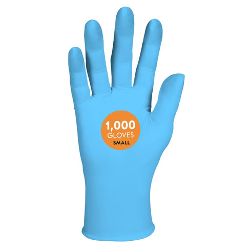 KLEENGUARD G10 Comfort Plus Blue Nitrile Gloves (54186), 4 Mil, Ambidextrous, Touchscreen Compatible,