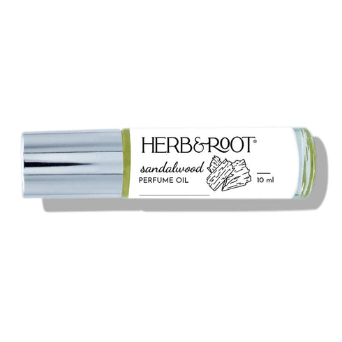 Herb & Root Sandalwood Perfume Oil Rollerball | Single Note Fragrance