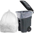 100 Gallon Garbage Bags (Clear, 1.3 Mil, 10 Bags) - 67x79 Size for Heavy Duty Use