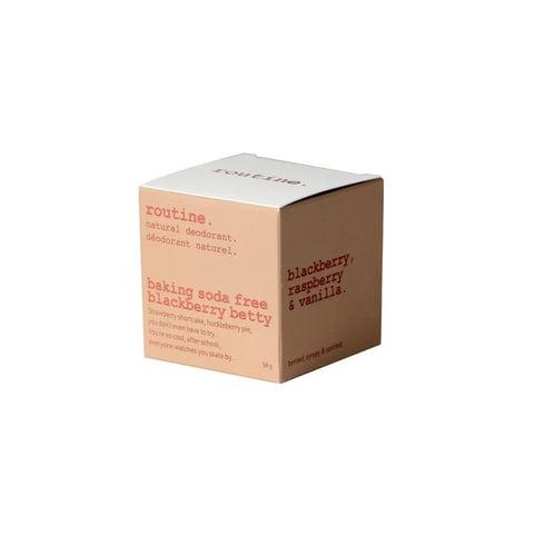 Routine. Natural Aluminum Free Deodorant, 2 Fluid Oz. for Women and Men | BlackBerry Betty No Baking Soda