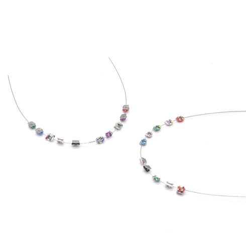 Angzhili 1 Pack Temporary Tooth Decoration - Metal Wires, Bracket, Orthodontic Ligature Ties, Practice Props for Dental