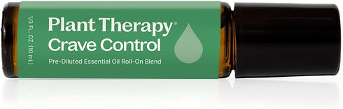 Plant Therapy Crave Control Essential Oil Blend - Pre-Dilute Roll-On 10 mL, 100% Pure