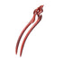 Large Handmade Ebony U Shape Hair Fork, 6.6" Wooden Hair Stick for Thick Hair Accessories