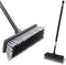 LandHope Heavy Duty Adjustable Long Handled Deck Broom, Hard Bristle Scrub Brush for Outdoor Garage