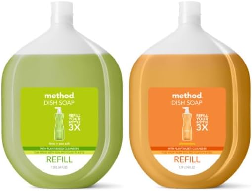 Method Liquid Dish Soap Variety Pack (2 Scent) - Lime & Sea Salt + Clementine