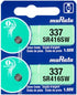 Murata 337 SR416SW Battery 1.55V Silver Oxide Watch Button Cell - Replaces Sony