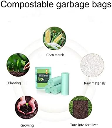 AYOTEE 75 Counts Mini Garbage Bags, 1.2 Gallon Small Compostable Trash Bags for Home, Fit 4.5 or 5 Liter Cans