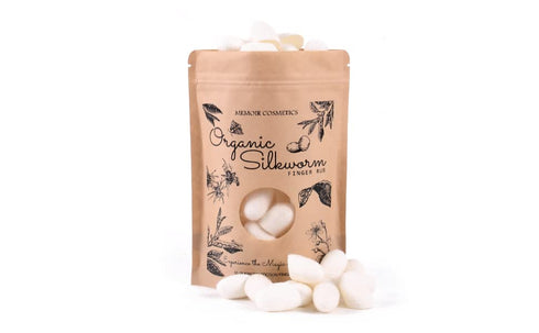 Memoir Organic Silkworm Finger Rub - Facial Cleanser, Blackhead & Acne Scar Removal, Anti-Aging Scrub