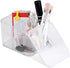 SUNFICON Cotton Swab Balls Box, Cotton Pads Holder Organizer, Acrylic Crystal Clear Canister
