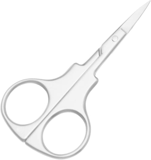 Professional Grooming Scissors, Stainless Steel Straight Tip Scissors for Facial Hair Removal, 3.7 Inch