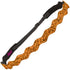 Hipsy Women's Adjustable No Slip Bling Glitter & Bengal Tiger Fashion Headband 3-pack (Wave Black/Tiger/Orange)
