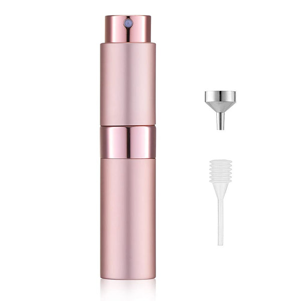LISAPACK 8ML Atomizer Perfume Spray Bottle for Travel, Refillable Cologne Dispenser (Pink)