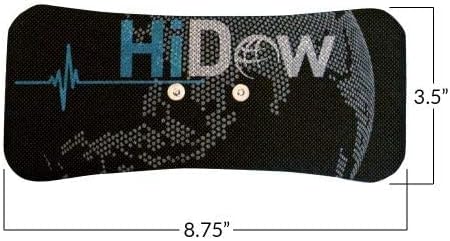 HiDow Electrode Gel Pads for Lower Back/Shoulder, 3.5 mm TENS Unit STEM and EMS Units