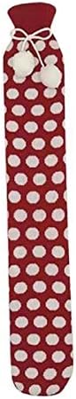 SKUZA Hot Water Bottle, Winter 2L Extra Long Hot Water Bottle Faux Fur