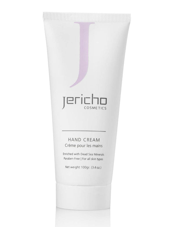 Jericho Cosmetics Hand Cream, Moisturizing with Aloe, Olive Oil & Dead Sea Salts, 3.4 oz