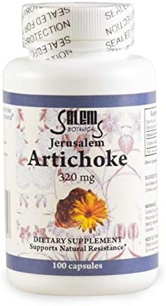 Salem Botanical Jerusalem Artichoke Nutritional Supplement Capsules, 100 Count