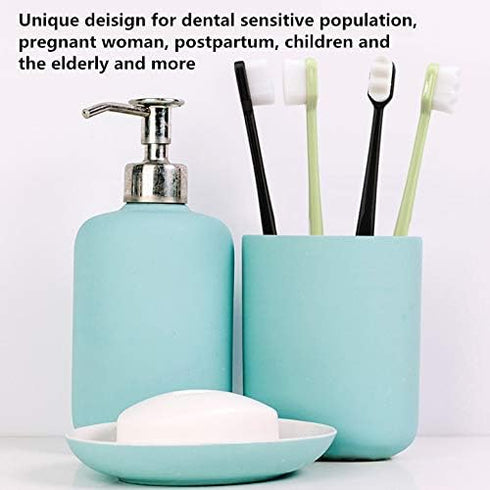 4PCS/Pack 10000 Hairs Toothbrush - Dental Oral Care Teeth Brush for Tooth Sensitivity