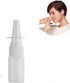 20ML White Empty Plastic Nasal Spray Bottles - Refillable Pump Sprayer for Saline Water Wash Applications, Pack of 5