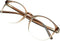 VisionGlobal Blue Light Blocking Glasses for Women/Men, Stylish Oval Frame, Anti Glare, Clear Brown, +1.00 Magnification