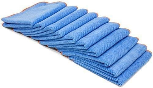 Microfiber Pros 10 12"x12" Silver-Infused Microfiber Cloths. Go Beyond Ordinary Cleaning. Washable/Reusable Cloths.