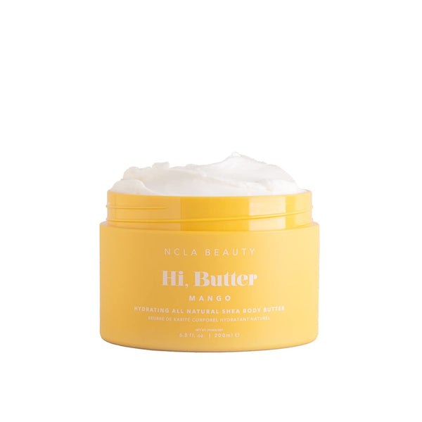 NCLA Hi, Butter Natural Shea Body Butter, Vegan, Cruelty-Free Clean Skincare (Mango, 6.8 oz | 200 ml)