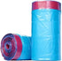 Poly-America HK30DS050BU 30-Gallon 50 Count Husky Drawstring Recycling Blue Bags