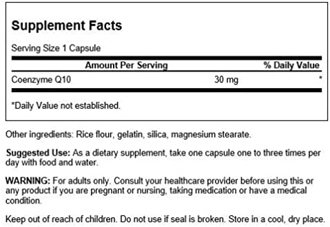 Swanson Coq10 30 Milligrams - 120 Capsules