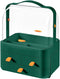 Large Capacity Makeup Organizer with Lid - Preppy Skincare Organizer, Cosmetic Storage Box & Display Cases (Green)