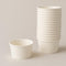 Lakesstory White 4 oz Paper Ice Cream Cups 25-Count Disposable Dessert Bowls for