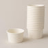 Lakesstory White 4 oz Paper Ice Cream Cups 25-Count Disposable Dessert Bowls for