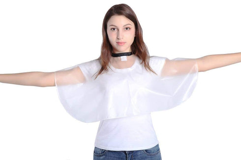 PERFEHAIR Short Salon Hair Shampoo Cape, Waterproof Capes for Cutting, Styling, Coloring, Beauty Makeup