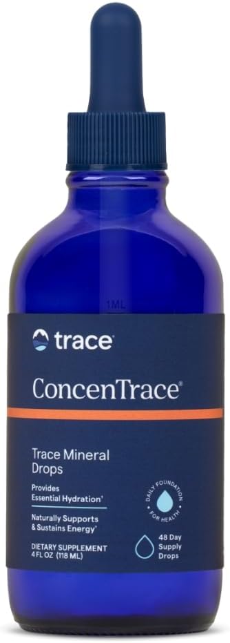 Trace Minerals ConcenTrace Trace Mineral Drops - Liquid Supplement for Bone & Joint Support, 4 fl oz