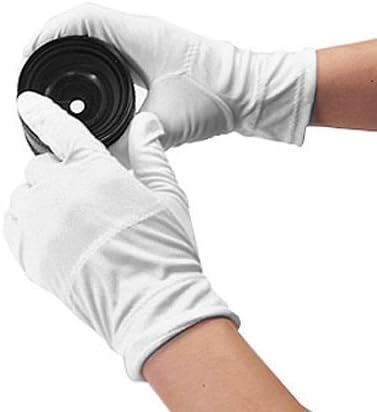 Matin Microfiber Gloves, Dust Fingerprint Proof (White) for Lens Optics Jewelry