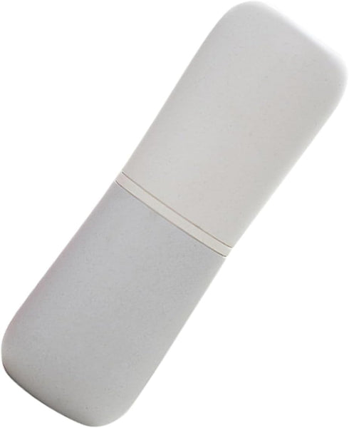 MAGICLULU Travel Toothbrush Cup and Toothpaste Storage Box, Dual-color Portable Mouthwash Cup,