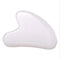 Gua Sha Crystal Jade Stone Board for Skincare, Scraping Face Back Massage Relax Therapy Treatment (White Jade)
