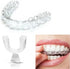 Zhuluck 4 Pcs Transparent Mouth Guard Silicone Grinding Guard Teeth Whitening Tray Sleeping Gum Shield for Sports