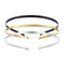 Womens Metal Headbands Pack of 12 - 3 Colors Black Gold Silver Plated Hairbands