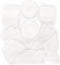 Socomi Ivory Handmade Fringe Chiffon Silk Ribbon, 1-3/4" x 7Yd, 4 Rolls for Wedding Invitations