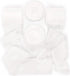 Socomi Ivory Handmade Fringe Chiffon Silk Ribbon, 1-3/4" x 7Yd, 4 Rolls for Wedding Invitations
