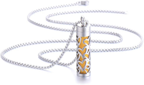Set Necklace Aromatherapy Essential Oil Diffuser Stainless Steel Necklace - Adjustable Women Jewelry Diffuser Necklace