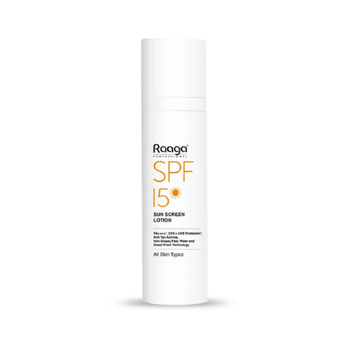 SPF 15 Sunscreen Lotion, 1.86 Fl Oz, Broad Spectrum UVA & UVB Protection, Waterproof Non-Greasy Sunblock