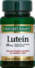 Nature's Bounty Lutein Pills, Eye Health Supplements and Vitamins, Support Vision Health, 20 mg, 40 Softgels