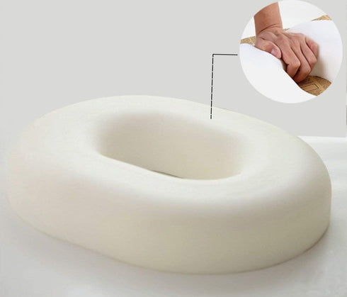 HULKAY Orthopedic Ring Cushion Made from Memory Foam, Donut Cushion for Relief of Haemorrhoids (Piles) and Coccyx Pain