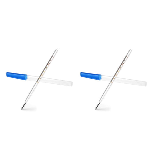 Ipetboom Glass Oral Temperature - 2pcs Adult Free Clinic Armpit Fast Reading Fever