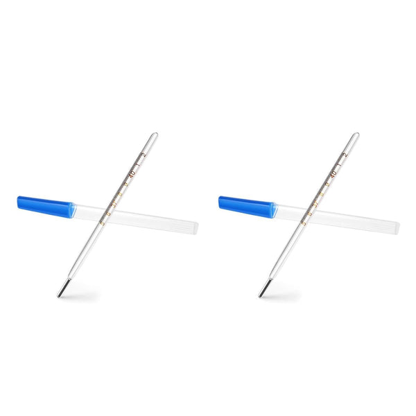Ipetboom Glass Oral Temperature - 2pcs Adult Free Clinic Armpit Fast Reading Fever