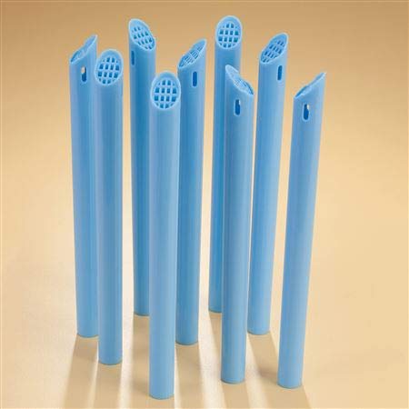 Plasdent SCREEN-VENT ORAL EVACUATOR Blue (100Pcs/Bag) 6" Vented