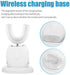 Ultrasonic Automatic Toothbrush, 360° Sonic Waterproof, Rechargeable Electric for Home and Travel Use (White)